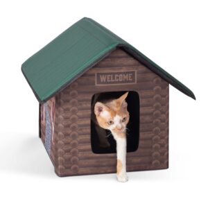 KH3902-1-300x300 Outdoor Kitty House Cat Shelter (Unheated) Log Cabin Design