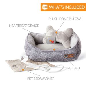 KH5913-1-300x300 Mother's Heartbeat Heated Puppy Pet Bed with Bone Pillow-Small
