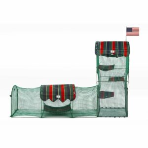 KWTC249-300x300 Kittywalk Town and Country Collection Outdoor Cat Enclosure Green 96" x 18" x 72"