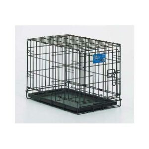 LS-1622-300x300 Midwest Life Stages Single Door Dog Crate Black 22" x 13" x 16"