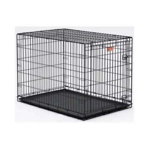 LS-1630-300x300 Midwest Life Stages Single Door Dog Crate Black 30" x 21" x 24"