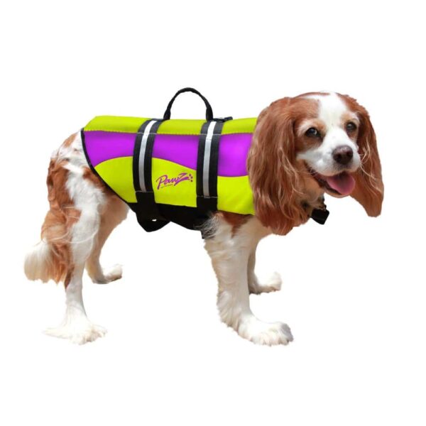 PP-ZN1200-600x600 Pawz Pet Products Neoprene Dog Life Jacket Extra Small Yellow / Purple