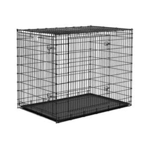 SL54DD-300x300 Midwest Solution Series Ginormous Double Door Dog Crate Black 54" x 37" x 45"
