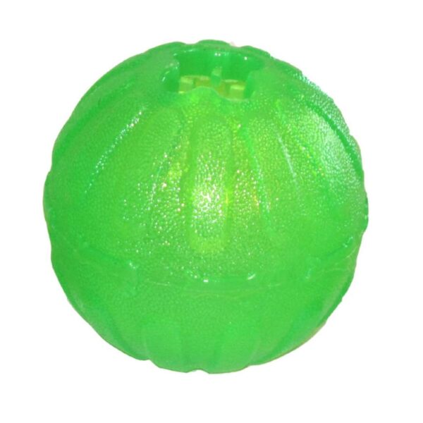 SMFBML-600x600 Starmark Treat Dispensing Chew Ball Medium / Large Green 5" x 6" x 6"