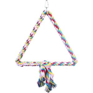 EPAE01269-300x300 Ae Cage Company Happy Beaks Triangle Cotton Rope Swing For Birds - 1 Count