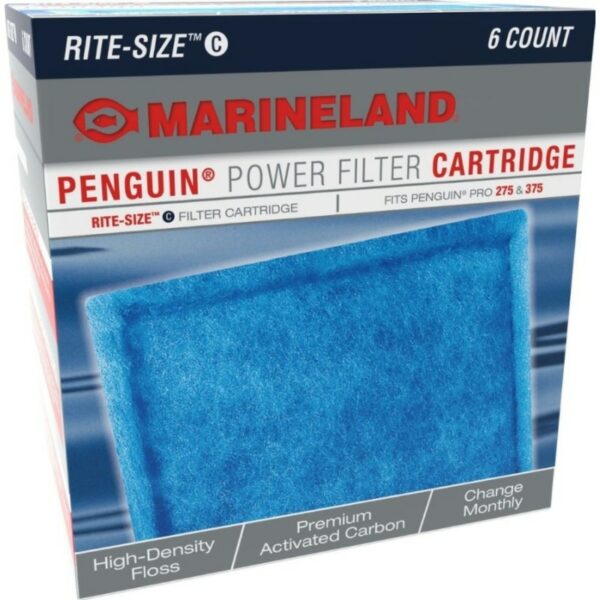 marineland penguin power filter cartridge rite size c 6 pack