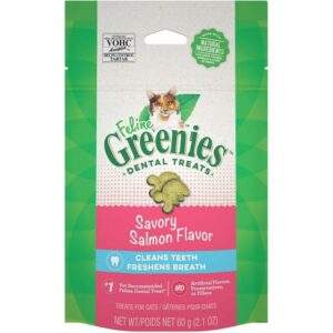 epgr11139-300x300 Greenies Feline Natural Dental Treats Tempting Salmon Flavor - 2.5 Oz