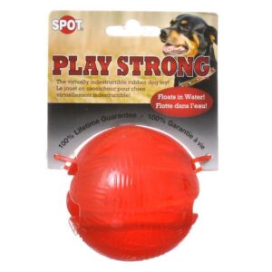 spot-play-strong-rubber-ball-dog-toy-300x300 Spot Play Strong Rubber Ball Dog Toy - Red (3.25" Diameter)