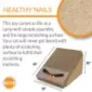 k&h pet products scratch ramp and track cat scratcher toy brown 15" x 12" x 10"