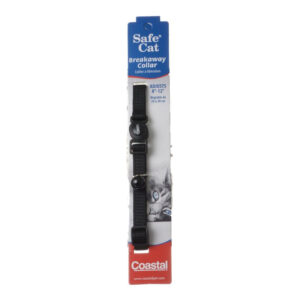 700112bk__1-300x300 Safe Cat Adjustable Nylon Breakaway Collar Black / 1 count Safe Cat Adjustable Nylon Breakaway Collar Black