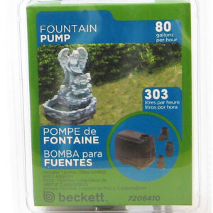 bk72064__1-300x300 Beckett Fountain Pump for Indoor / Outdoor / 80 GPH Beckett Fountain Pump for Indoor / Outdoor