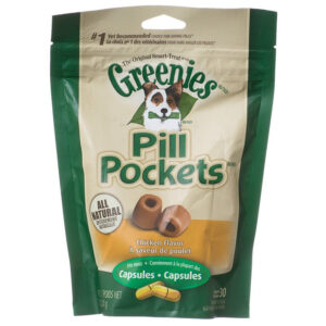 gr04541p__1-300x300 Greenies Pill Pockets Chicken Flavor Capsules / 63.2 oz (8 x 7.9 oz) Greenies Pill Pockets Chicken Flavor Capsules