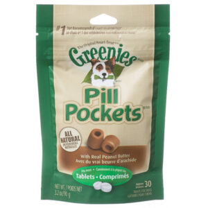 gr10126m__1-300x300 Greenies Pill Pockets Peanut Butter Flavor Tablets / 19.2 oz (6 x 3.2 oz) Greenies Pill Pockets Peanut Butter Flavor Tablets