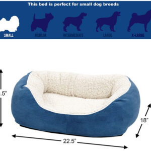 hy01914__3-300x300 MidWest Quiet Time Boutique Cuddle Bed for Dogs Blue / Small - 1 count MidWest Quiet Time Boutique Cuddle Bed for Dogs Blue
