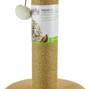 na49039__1-300x300 North American Plush Cat Post with Jute Wheat / 17" tall North American Plush Cat Post with Jute Wheat