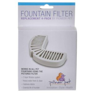 pio00201__1-300x300 Pioneer Pet Replacement Filters for Stainless Steel and Ceramic Fountains / 4 count Pioneer Pet Replacement Filters for Stainless Steel and Ceramic Fountains