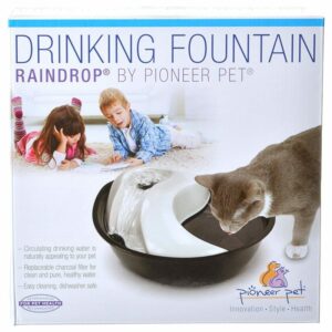 pio00224__1-300x300 Pioneer Pet Raindrop Plastic Drinking Fountain / 1 count Pioneer Pet Raindrop Plastic Drinking Fountain