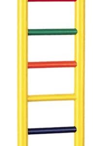 pv01135__1-202x300 Prevue Carpenter Creations Hardwood Bird Ladder Assorted Colors / 6 step - 1 count Prevue Carpenter Creations Hardwood Bird Ladder Assorted Colors