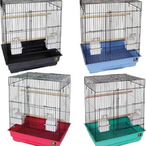 pv01814__5-300x300 Prevue Square Top Bird Cage Assorted Colors / Medium - 4 count Prevue Square Top Bird Cage Assorted Colors
