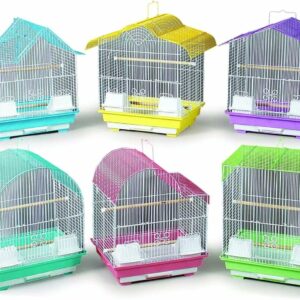 pv22006__7-300x300 Prevue Parakeet Bird Cages Assorted Colors / 6 count Prevue Parakeet Bird Cages Assorted Colors