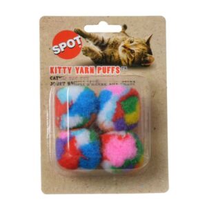 st2426m__1-300x300 Spot Kitty Yarn Puff Balls Cat Toy / 48 count (12 x 4 ct) Spot Kitty Yarn Puff Balls Cat Toy