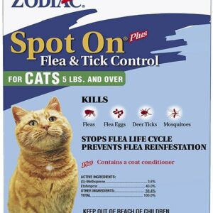 z77760m__1-300x300 Zodiac Spot On Plus Flea and Tick Control for Cats and Kittens / 12 count (3 x 4 ct) Zodiac Spot On Plus Flea and Tick Control for Cats and Kittens