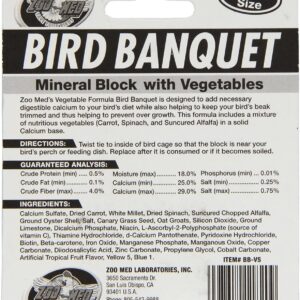 zm11820__2-300x300 Zoo Med Bird Banquet Mineral Block with Vegetables / 1 count Zoo Med Bird Banquet Mineral Block with Vegetables