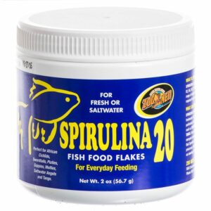 zm26002__1-300x300 Zoo Med Spirulina 20 Fish Food Flakes / 2 oz Zoo Med Spirulina 20 Fish Food Flakes
