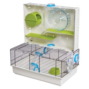 100-ar-300x300 Midwest Critterville Arcade Hamster Home Clear, Green, Blue 18.11" x 11.61" x 21.26"