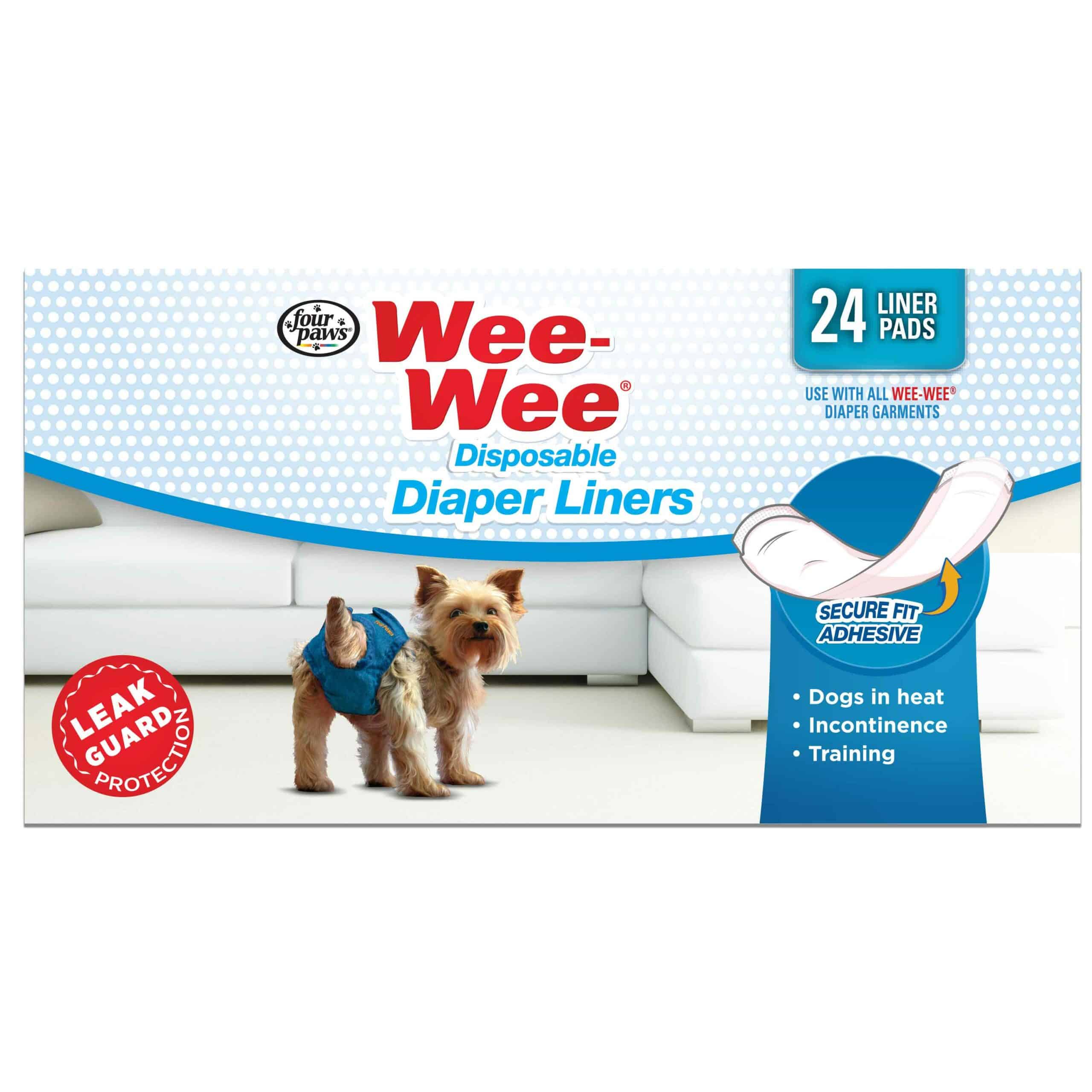 100523616-scaled-2 Wee-Wee Super Absorbent Disposable Dog Diaper Liners 24 count