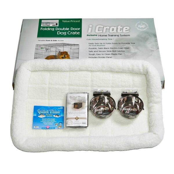 1536dd-kit-600x600 Midwest iCrate Dog Crate Kit Large 36" x 23" x 25"