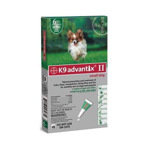 advx-green-10-6 Flea and Tick Control for Dogs Under 10 lbs 6 Month Supply