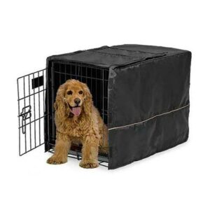 Midwest Quiet Time Pet Crate Cover Black 30.5" x 20" x 20.5"