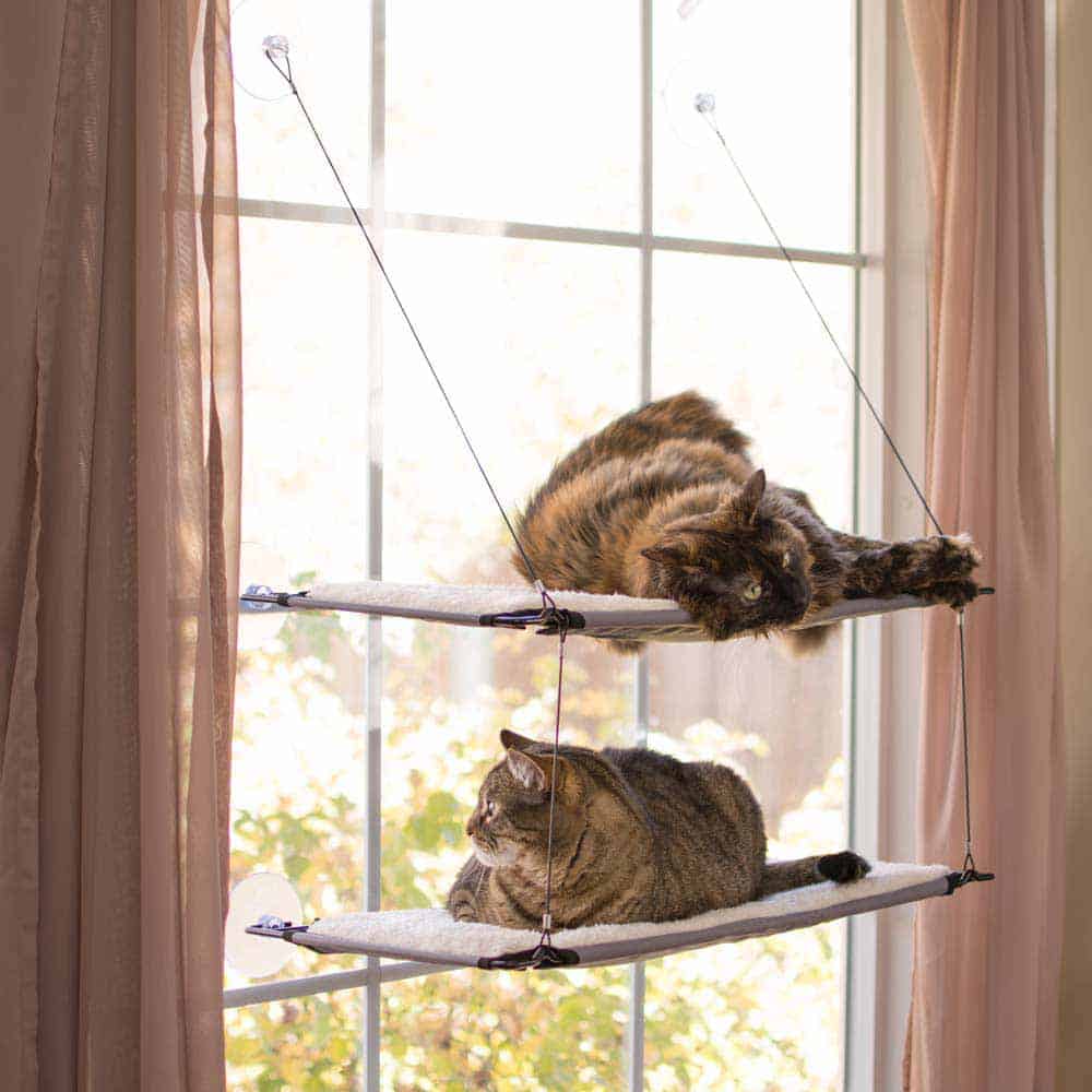 kh100213560 Window Double Lounger Cat Perch