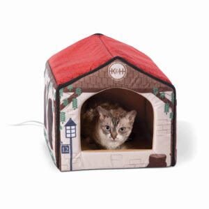 kh100546496-300x300 K&H Pet Products Thermo-Indoor Pet House Cottage Design Tan 16" x 15" x 14"