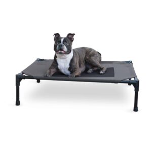 kh100546563-300x300 Original Pet Cot Elevated Pet Bed Medium Charcoal/Black 25″ x 32″ x 7″