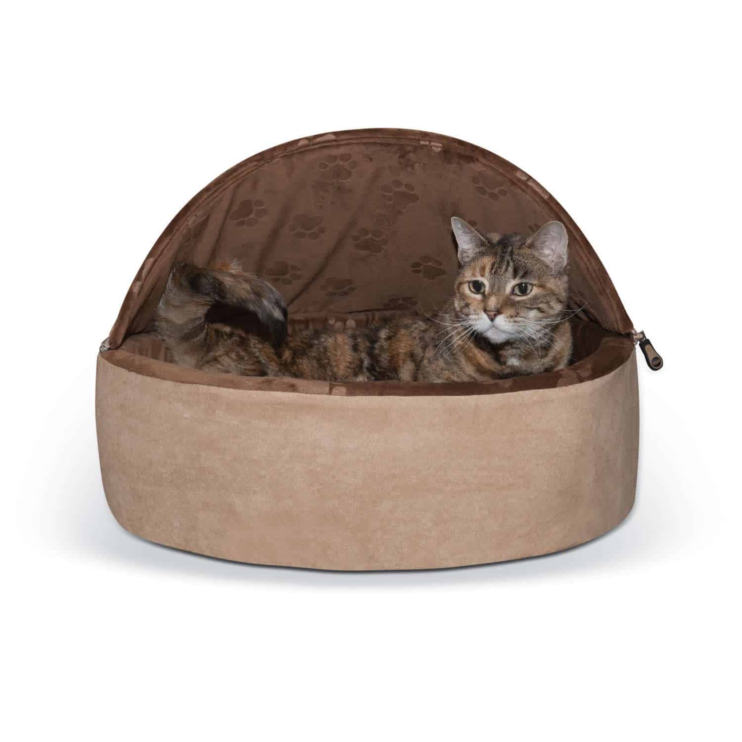 kh2997 Self-Warming Kitty Bed Hooded