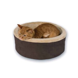 kh3192-300x300 K&H Pet Products Thermo-Kitty Bed Large Mocha 20" x 20" x 6"
