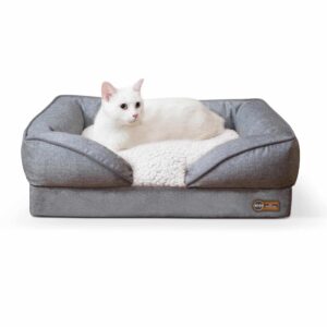 kh4960-300x300 Pillow-Top Orthopedic Lounger Sofa Pet Bed Small Gray 18″ x 24″ x 8″