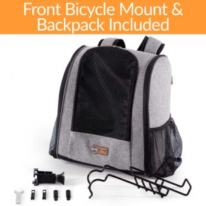 kh5501-300x300 Travel Bike Backpack for Pets Gray 9.5″ x 14″ x 15.75″