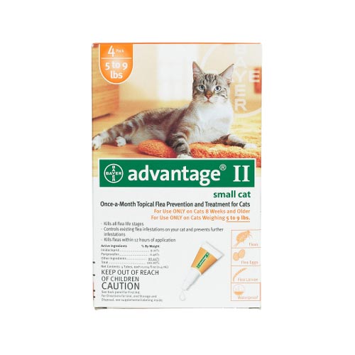 orange-10-4 Flea Control for Cats 1-9 lbs 4 Month Supply