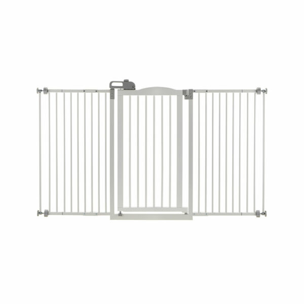 r94935-600x600 Tall and Wide One-Touch Pressure Mounted Pet Gate