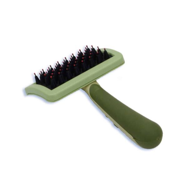 w422-ncl00-1-600x600 Coastal Pet Products Safari Nylon Coated Tip Dog Brush for Shorthaired Breeds - Green (6.75"x4"x1")